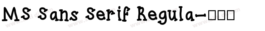 MS Sans Serif Regula字体转换